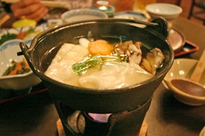 キノコと水団の鍋