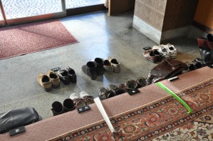 靴を部屋ごとに並べてくれていた
