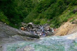 カムイワッカ湯の滝10