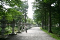 温泉寺前の道